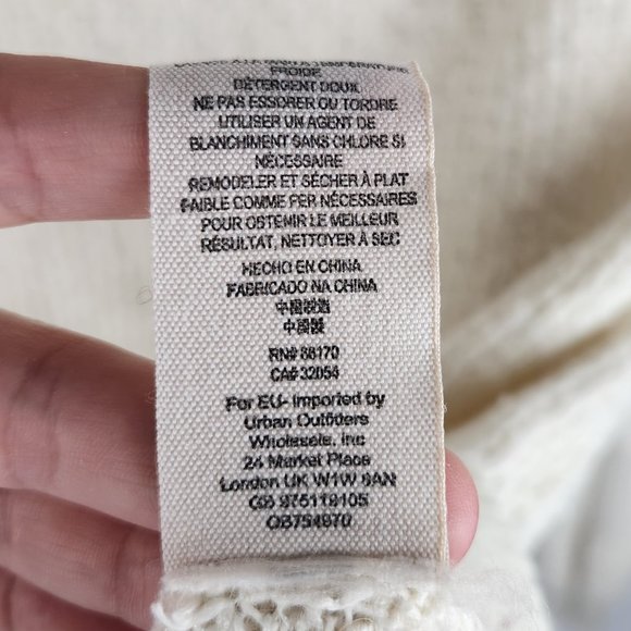 Free People By Your Side Cowl Neck Boucle Loose Knit Sweater sz S - Picture 8 of 8